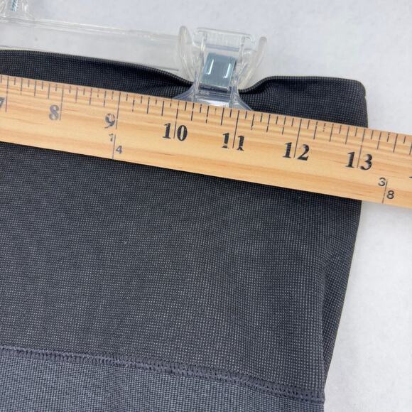 Spanx Ankle Leggings Women's Size M Black High Rise Stretch Textured Leg Panels - Picture 7 of 9